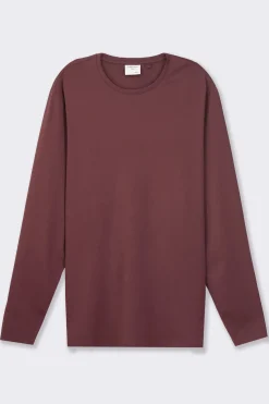 Uomo Piazza Italia Uomo|Polo E T-Shirt<T-shirt girocollo slim fit in jersey - Bordeaux