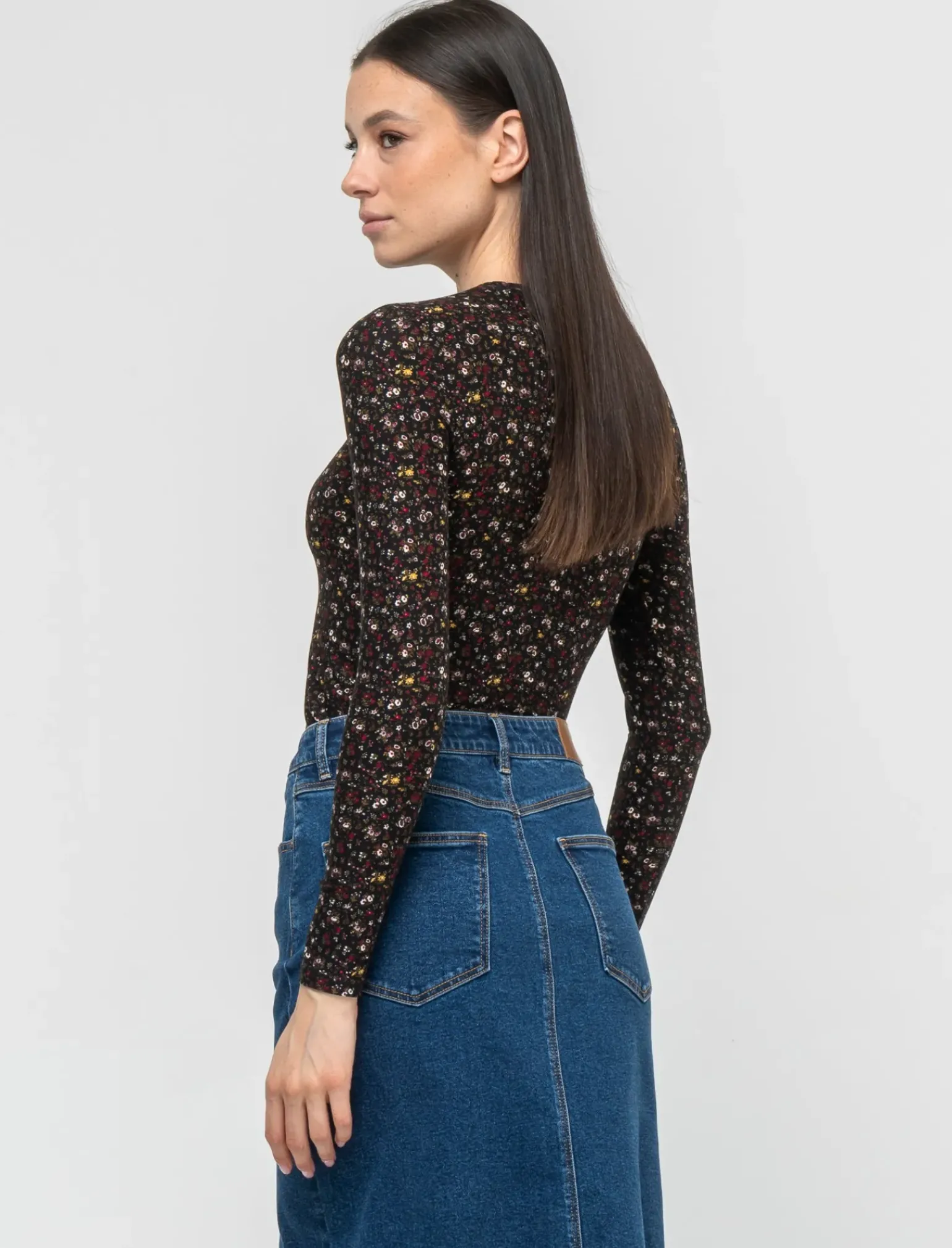 Donna Piazza Italia Donna|Maglieria<T-shirt girocollo stampata manica lunga - var 1