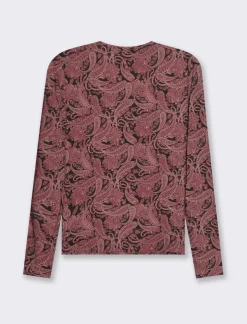 Donna Piazza Italia Donna|Maglieria<T-shirt girocollo stampata manica lunga - var 2