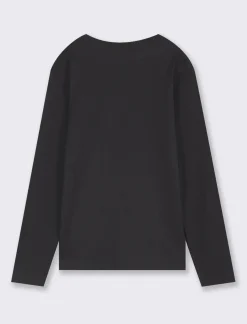 Bambino Piazza Italia Bambino|Maglieria<T-shirt in cotone manica lunga in tinta unita da bambino -