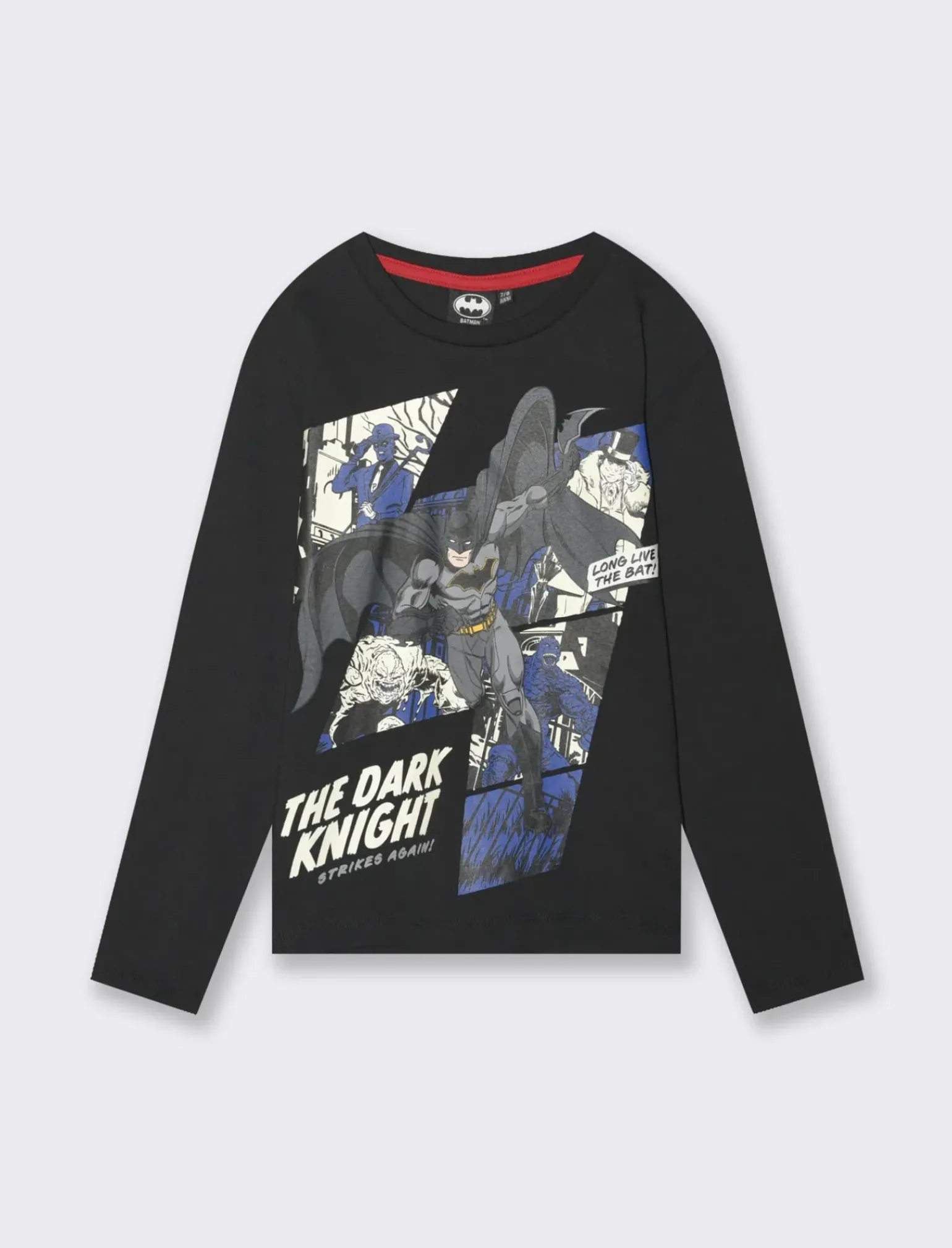 Bambino Piazza Italia Bambino|Maglieria<T-shirt in jersey con stampa Batman a maniche lunghe -