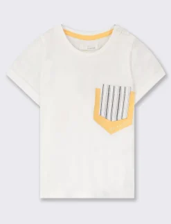 Piazza Italia Neonato<T-shirt in jersey con taschino a righe - sporco