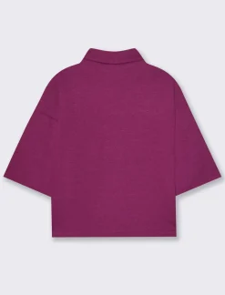 Donna Piazza Italia T-Shirt E Top<T-shirt in maglia a collo alto - Magenta