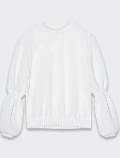 Piazza Italia Bambina|Maglieria<T-shirt in maglina. - Bianco panna