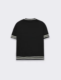 Donna Piazza Italia Donna|Maglieria<T-shirt manica corta con giro collo -