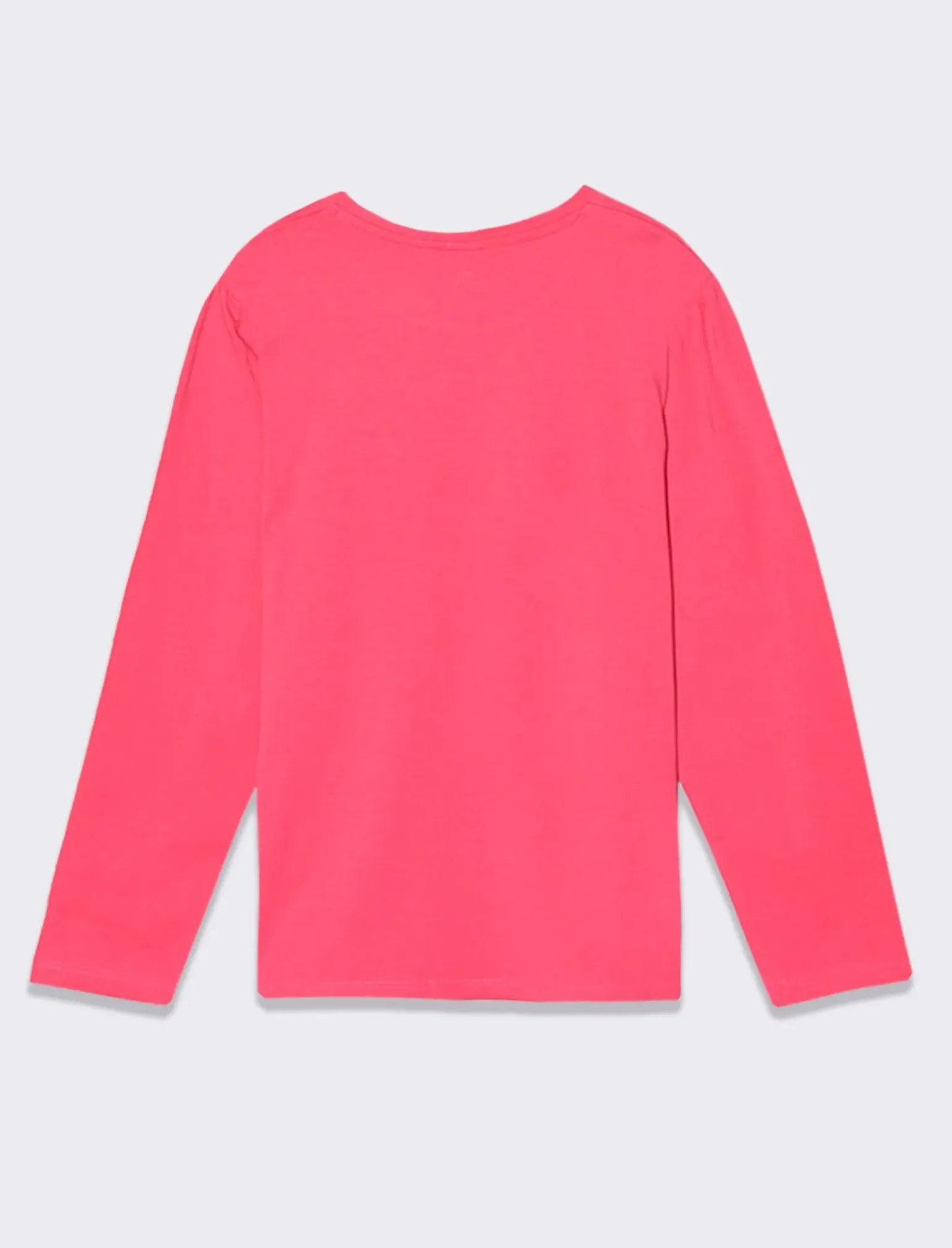 Piazza Italia Bambina|T-Shirt E Top<T-shirt manica lunga in cotone con stampa lucida e arriccio sulla manica -