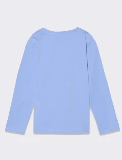 Piazza Italia Bambina|T-Shirt E Top<T-shirt manica lunga in cotone con stampa e dettaglio paillettes -