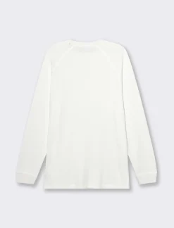 Uomo Piazza Italia Uomo|Polo E T-Shirt<T-shirt maniche lunghe struttura waffel in puro cotone -