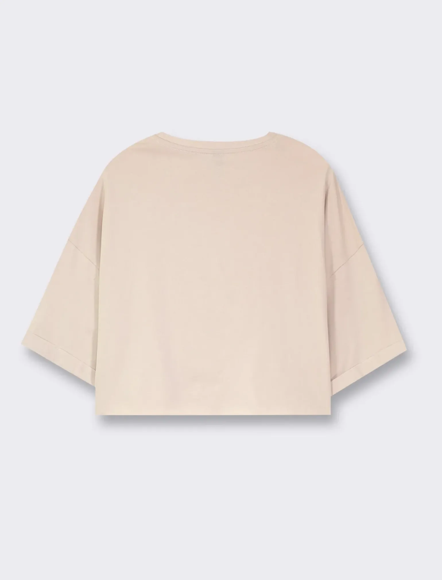 Donna Piazza Italia Donna|T-Shirt E Top<T-shirt mezz manica girocollo vestibilità crop e spalla scesa con stampa - var 1