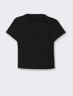 Donna Piazza Italia T-Shirt E Top<T-shirt mezza manica con mezzo collo - Nero