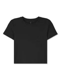 Donna Piazza Italia Donna|T-Shirt E Top<T-shirt mezza manica girocollo con lavorazione a coste -