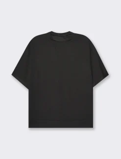 Donna Piazza Italia Maglieria<T-shirt mezza manica girocollo con cintura in rilievo -