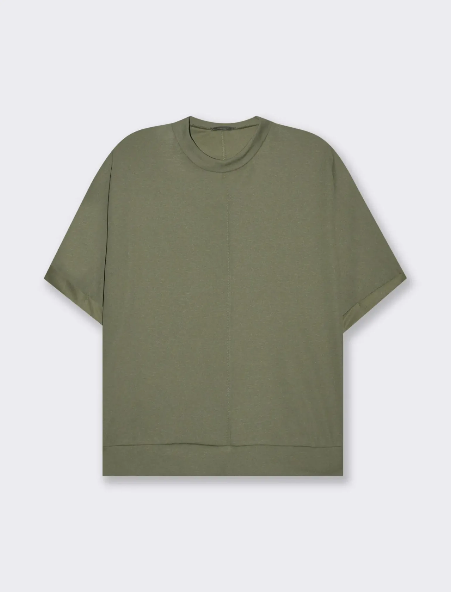 Donna Piazza Italia Maglieria<T-shirt mezza manica girocollo con cintura in rilievo - Ve.milit.