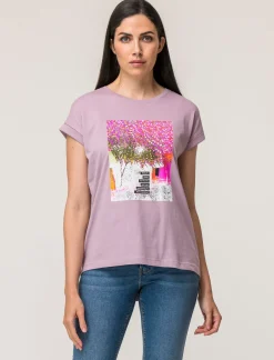 Donna Piazza Italia Donna|T-Shirt E Top<T-shirt mezza manica in cotone con stampa diversi colori disponibili - var 3