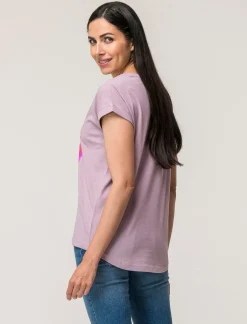 Donna Piazza Italia Donna|T-Shirt E Top<T-shirt mezza manica in cotone con stampa diversi colori disponibili - var 3