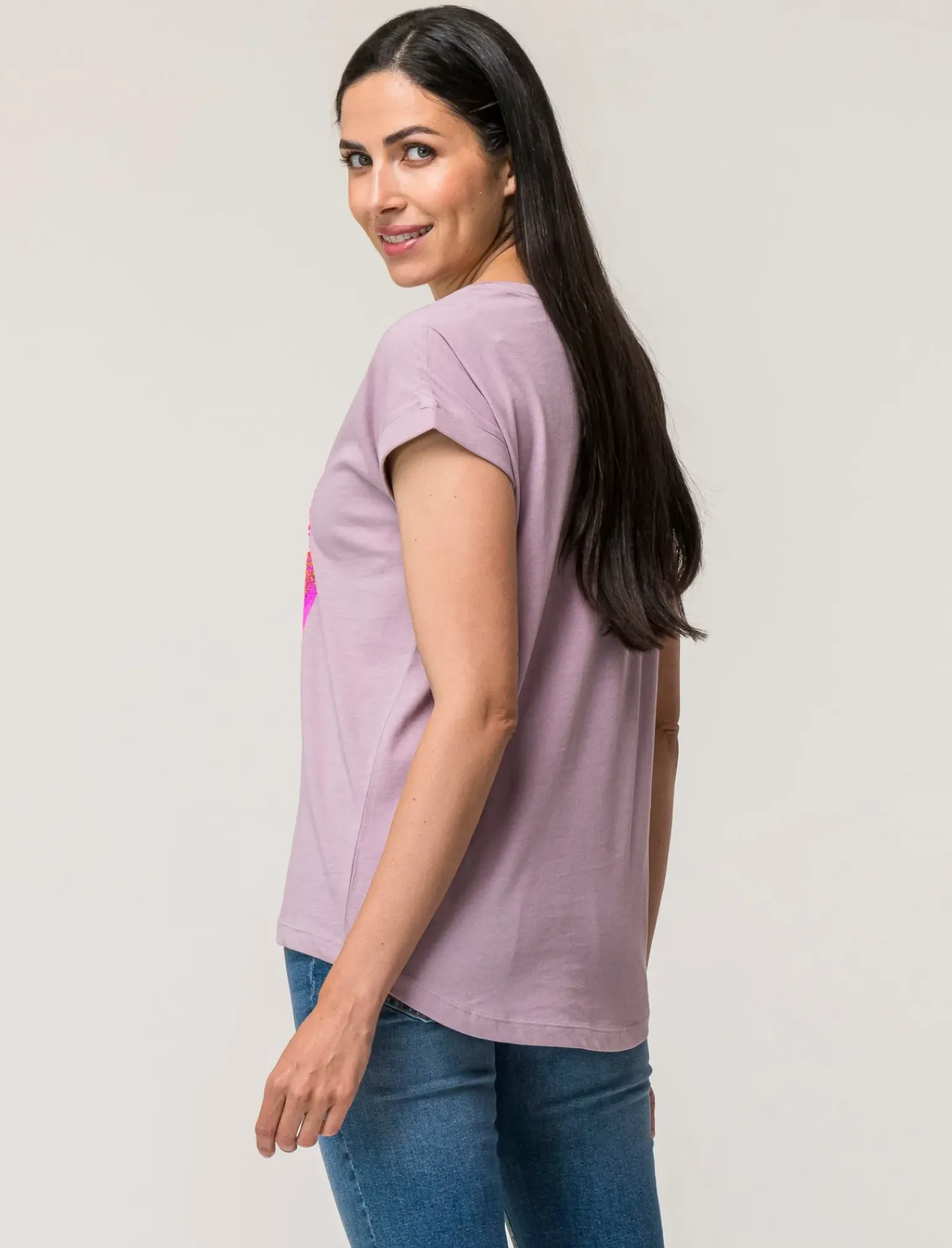 Donna Piazza Italia Donna|T-Shirt E Top<T-shirt mezza manica in cotone con stampa diversi colori disponibili - var 3