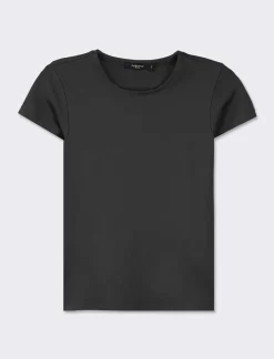 Donna Piazza Italia Donna|T-Shirt E Top<T-shirt mezza manica in tessuto elastico vestibilità slim -