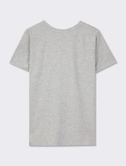 Donna Piazza Italia Donna|T-Shirt E Top<T-shirt mezza manica vestibilità regular in tessuto fisso con stampa ed applicazioni gioiello - var 3