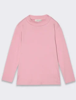 Piazza Italia T-Shirt E Top|T-Shirt E Top<T-shirt mezzo collo di interlock da bambina - Rosa