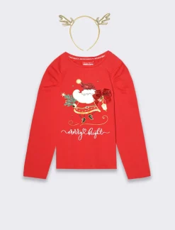 Piazza Italia Bambina|T-Shirt E Top<T-shirt natalizia da bambina -