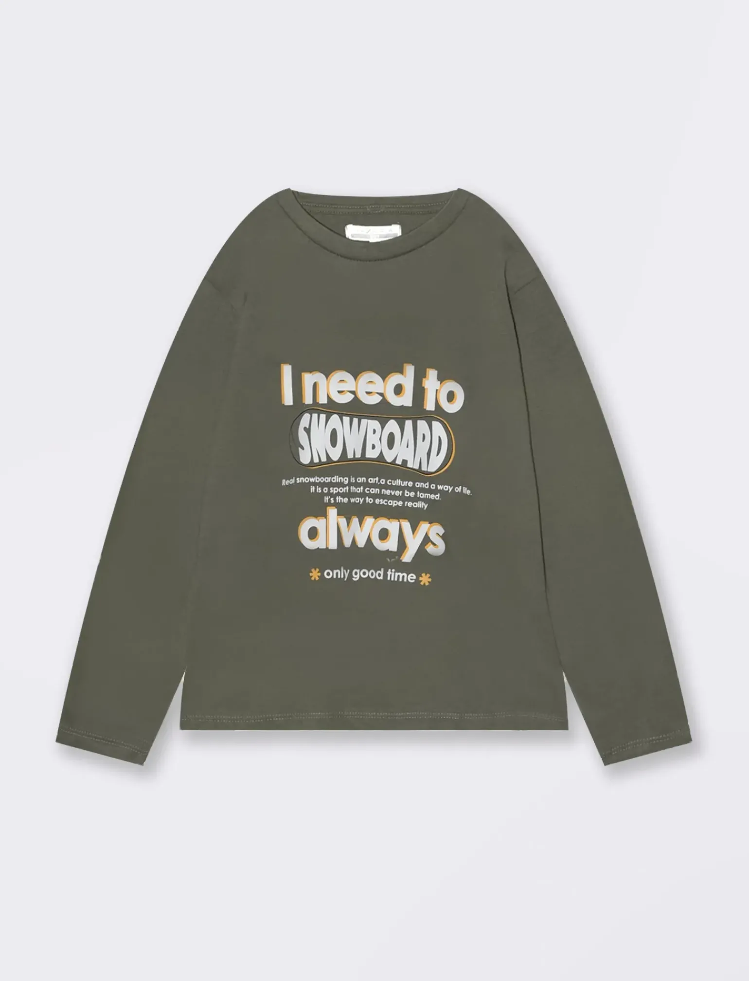 Bambino Piazza Italia Bambino|Maglieria<T-shirt stampa frontale da bambino - Verde militare