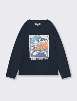 Bambino Piazza Italia Bambino|Maglieria<T-SHIRT STAMPA FUMETTO - Blu