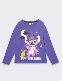 Piazza Italia Bambina|T-Shirt E Top<T-shirt Stitch/Angel Halloween da bambina -