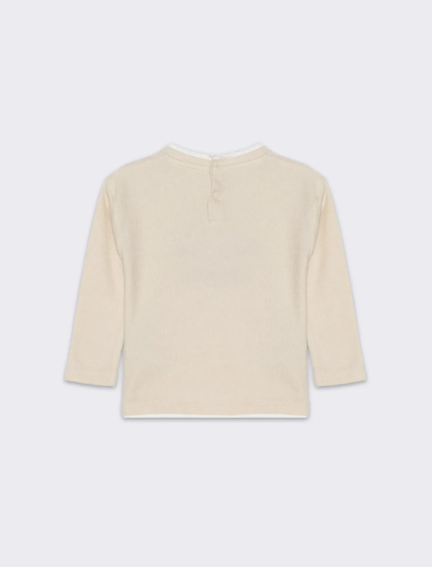 Piazza Italia T-SHIRT TESSUTO WAFFLE - Sabbia Discount