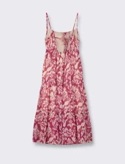 Donna Piazza Italia Donna|Abiti E Tute<Vestito a bretelle in tessuto leggero con inserto effetto metallizzato - var 2