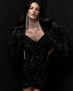 Donna Piazza Italia Abiti E Tute<Vestito asimmetrico con paillettes - Nero