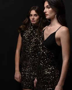 Donna Piazza Italia Abiti E Tute<Vestito asimmetrico con paillettes -