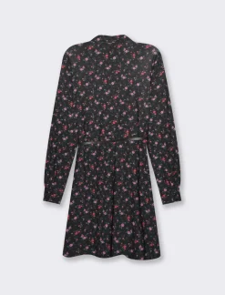 Donna Piazza Italia Donna|Abiti E Tute<Vestito chemisier a fantasia manica lunga e gonna a ruota - var 2