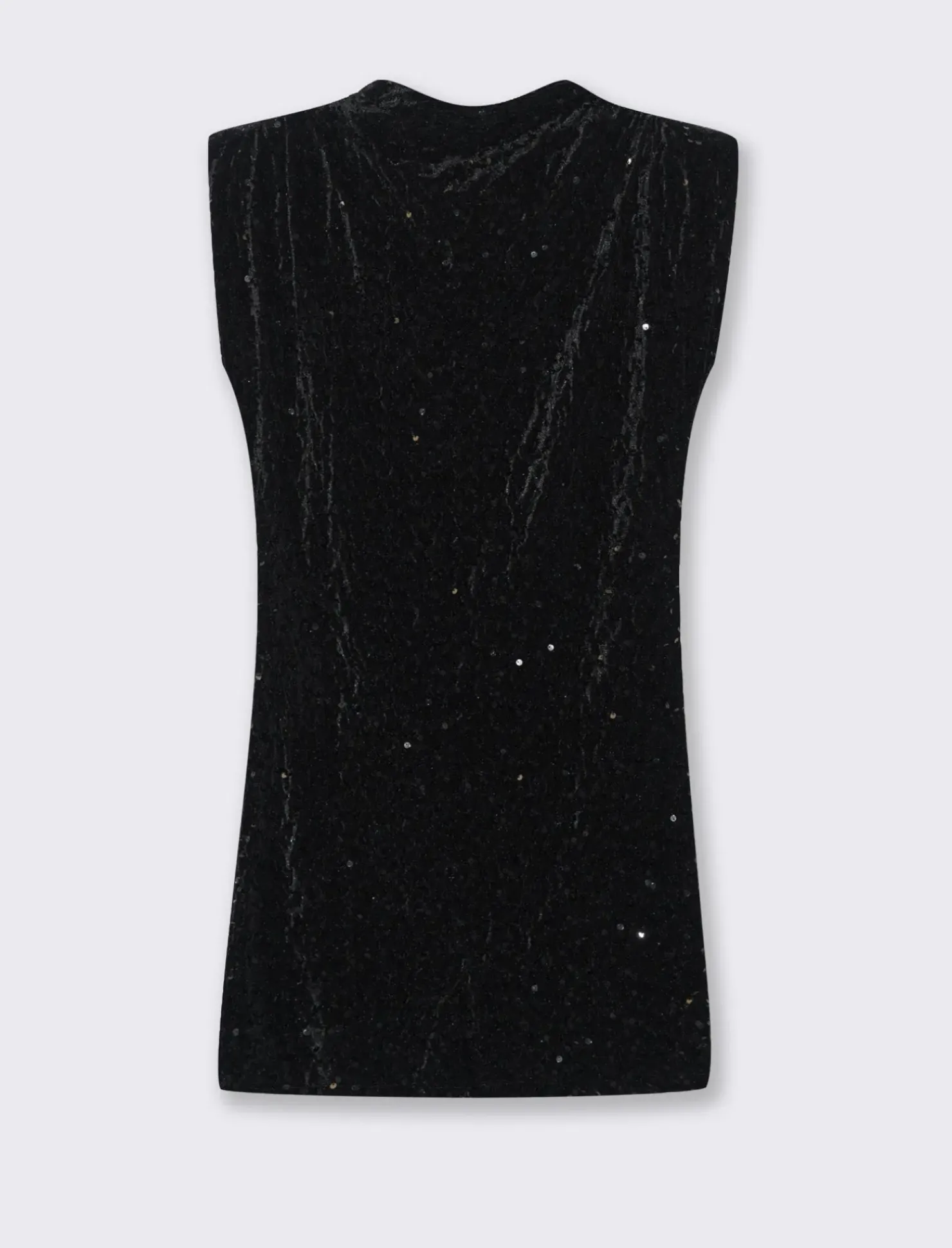 Piazza Italia Vestito con spalline in paillettes - Nero Store