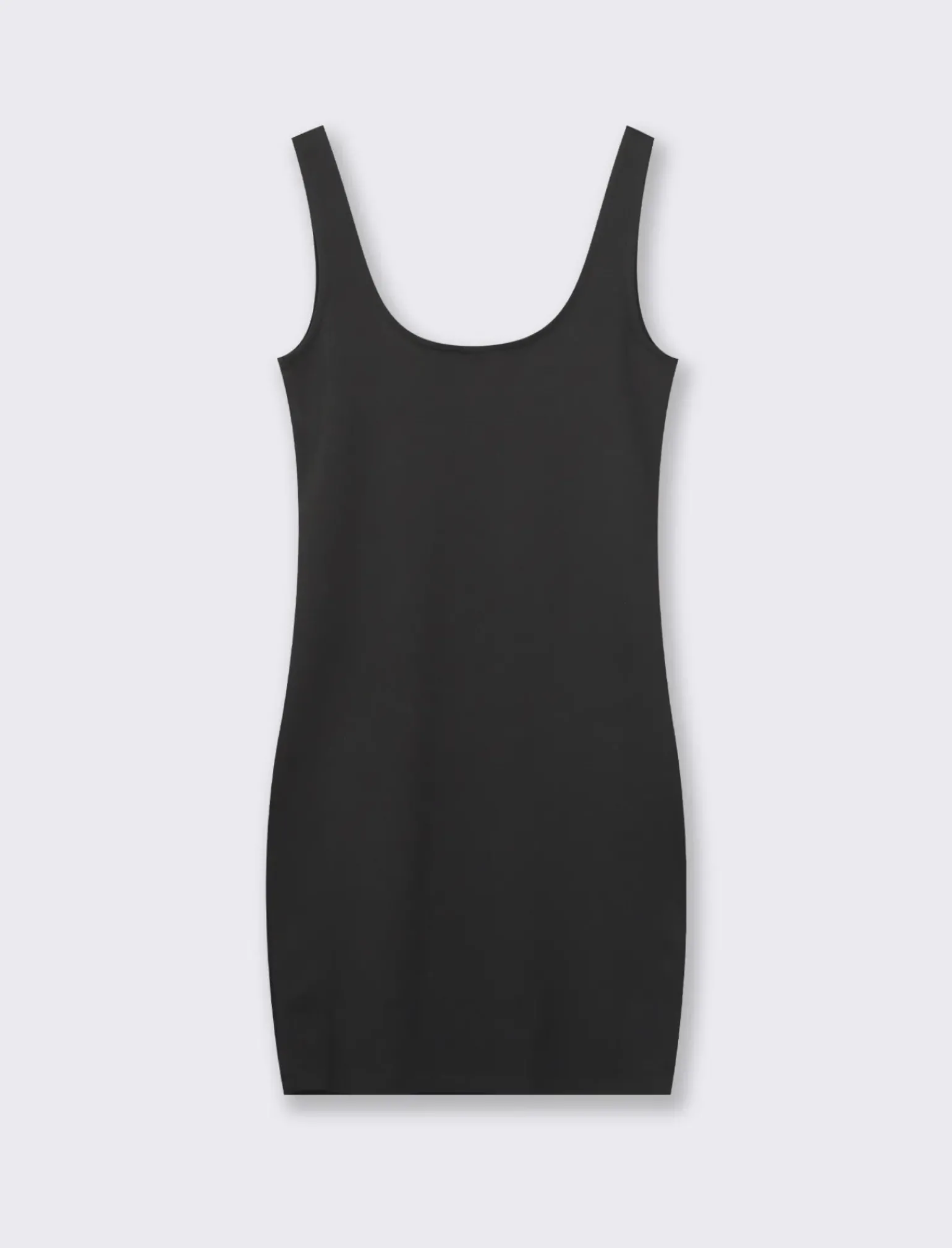 Donna Piazza Italia Abiti E Tute<Vestito corto in tessuto elatico con spalline e scollo rettangolare -