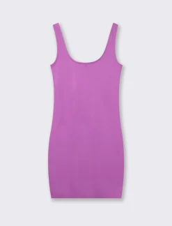 Donna Piazza Italia Abiti E Tute<Vestito corto in tessuto elatico con spalline e scollo rettangolare -