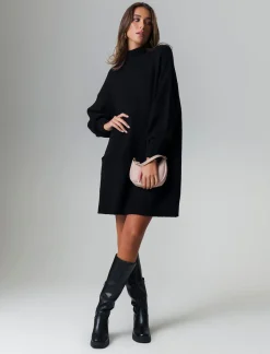 Donna Piazza Italia Donna|Abiti E Tute<Vestito corto maxipullover mezzo collo e manica lunga -