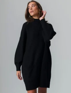 Donna Piazza Italia Donna|Abiti E Tute<Vestito corto maxipullover mezzo collo e manica lunga -