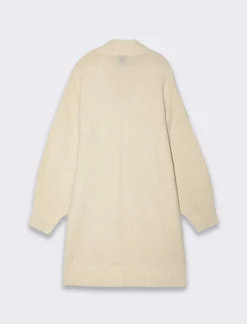 Donna Piazza Italia Donna|Abiti E Tute<Vestito corto maxipullover mezzo collo e manica lunga - Avorio