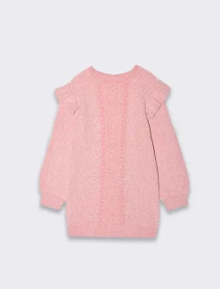 Piazza Italia Bambina|Abiti E Tute<Vestito da bambina con rouches in morbida maglia in ciniglia -