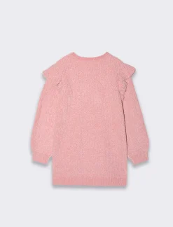 Piazza Italia Bambina|Abiti E Tute<Vestito da bambina con rouches in morbida maglia in ciniglia -