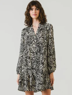 Donna Piazza Italia Donna<Vestito fantasia con arricciatura - var 1