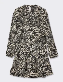 Donna Piazza Italia Donna<Vestito fantasia con arricciatura - var 1