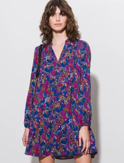 Donna Piazza Italia Donna<Vestito fantasia con arricciatura - var 2