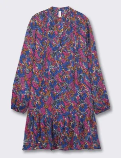 Donna Piazza Italia Donna<Vestito fantasia con arricciatura - var 2