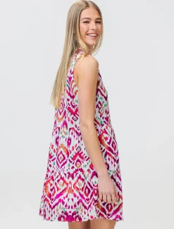 Donna Piazza Italia Donna<Vestito fantasia con bottoni sul davanti - var 2