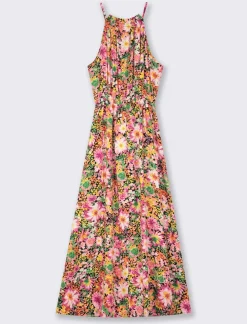 Piazza Italia Vestito lungo fantasia con elastico in vita - var 1 New