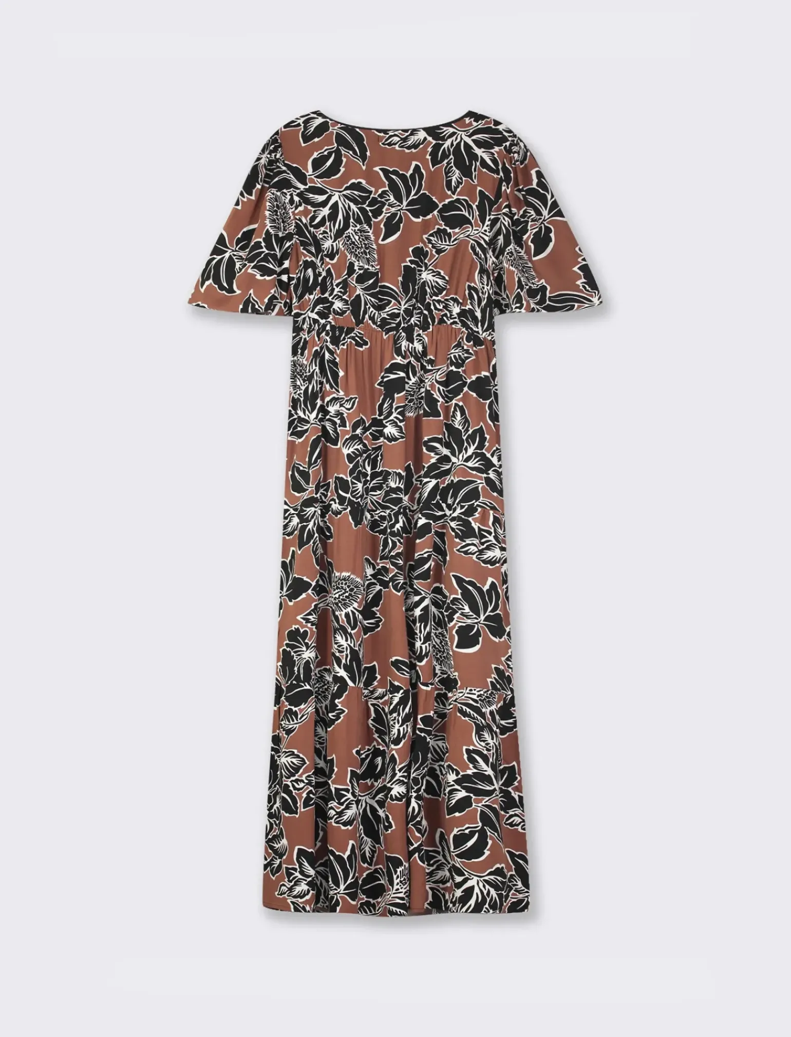 Donna Piazza Italia Abiti E Tute<Vestito lungo in viscosa, vestibilità regular e maniche ampie - var 1