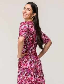 Donna Piazza Italia Abiti E Tute<Vestito lungo in viscosa, vestibilità regular e maniche ampie - var 2