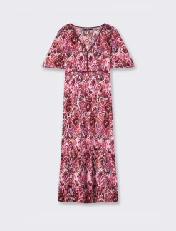 Donna Piazza Italia Abiti E Tute<Vestito lungo in viscosa, vestibilità regular e maniche ampie - var 2