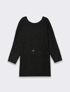 Donna Piazza Italia Donna|Abiti E Tute<Vestito maxipullover con filato di pailletes scollatura a V profonda sulla schiena -